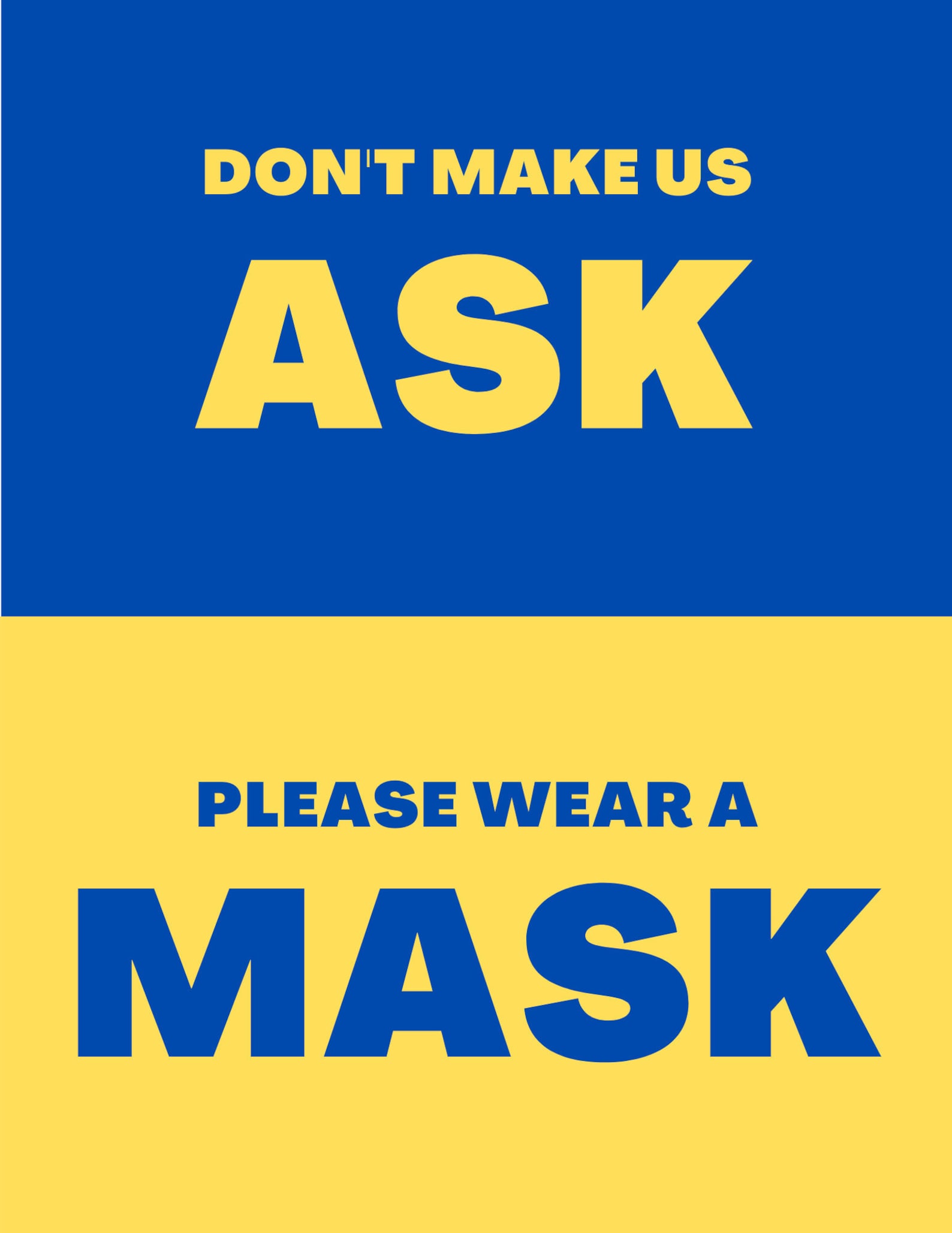 Wear a mask sign printable Michigan Colors Etsy