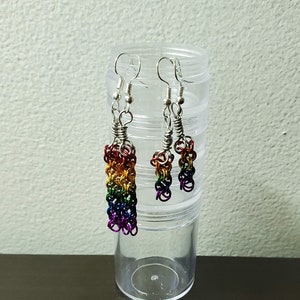 Pride Chainmaille Earrings