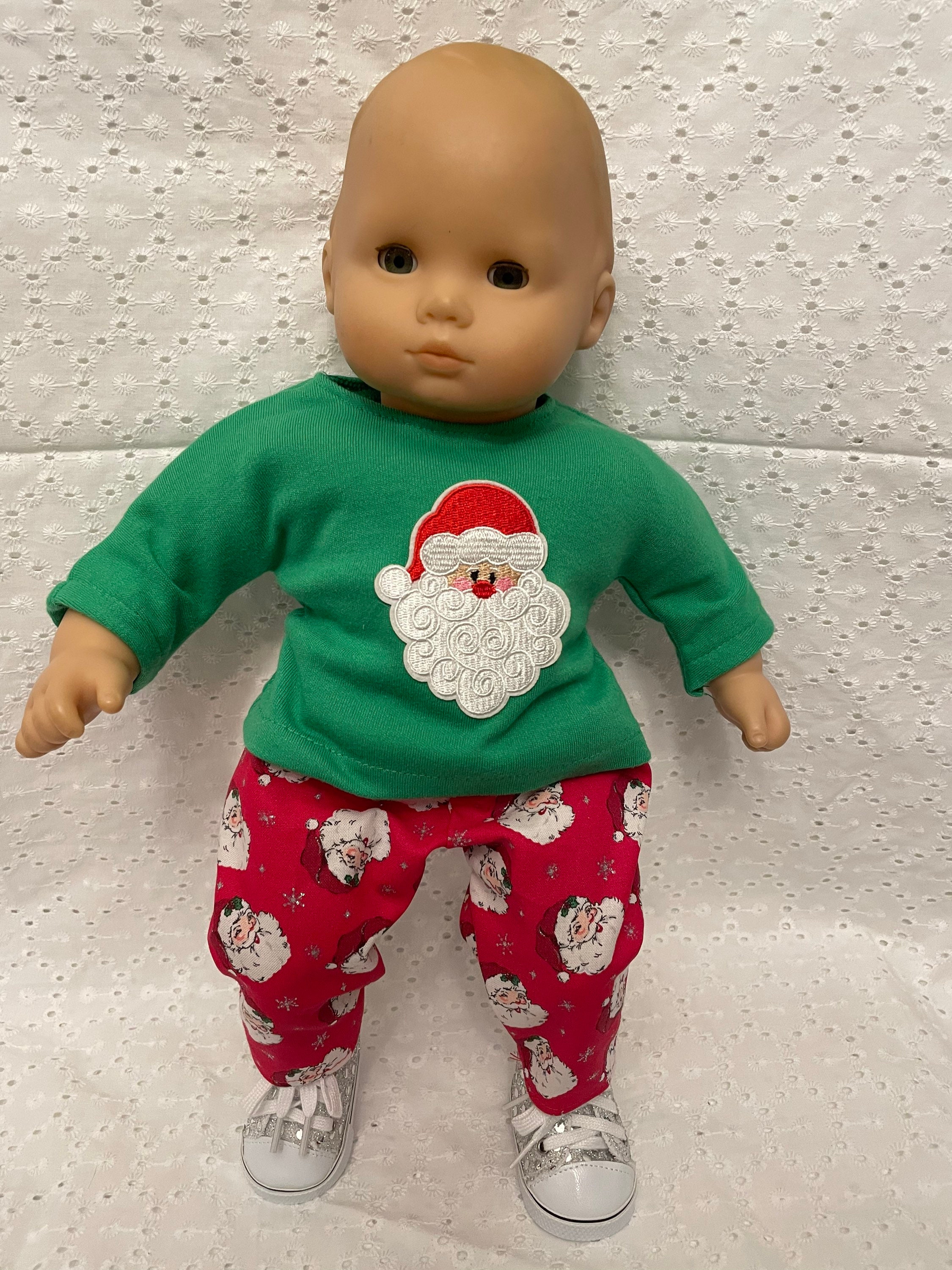 American Girl Bitty Baby Ruffled Polar Bear Pajamas for dolls