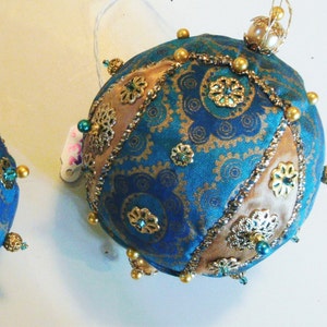 Handmade Hand Beaded Shatterproof Unique, Rich Patterned Christmas Ornaments Gifts