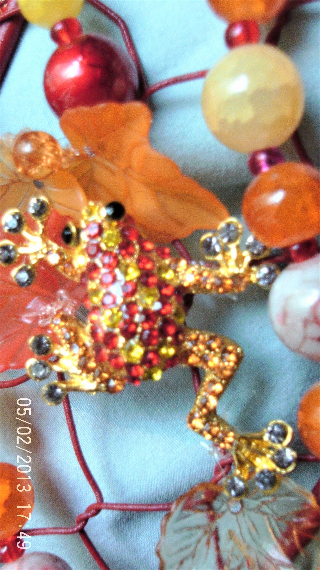 Plant/pot Hanger/planter/sun Catcher Handmade Beaded Wire Hanging Basket/glass Turtle Sun Catch