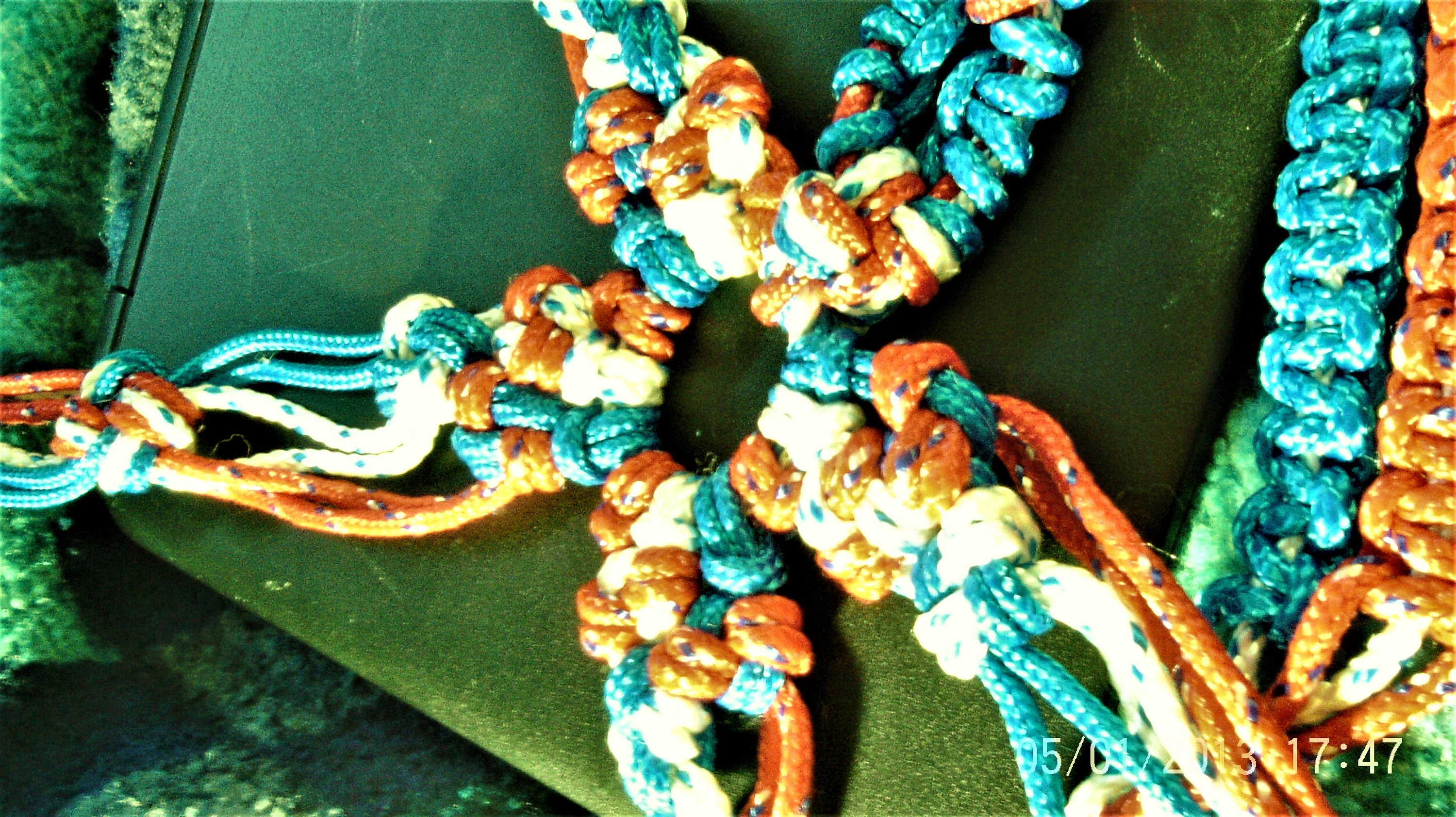 XL Macramé Plant/Pot/Glass Ball Hanger/ Planter in Patriotic Etsy