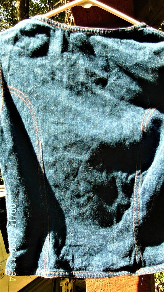 Funky Denim Button Vest (S)