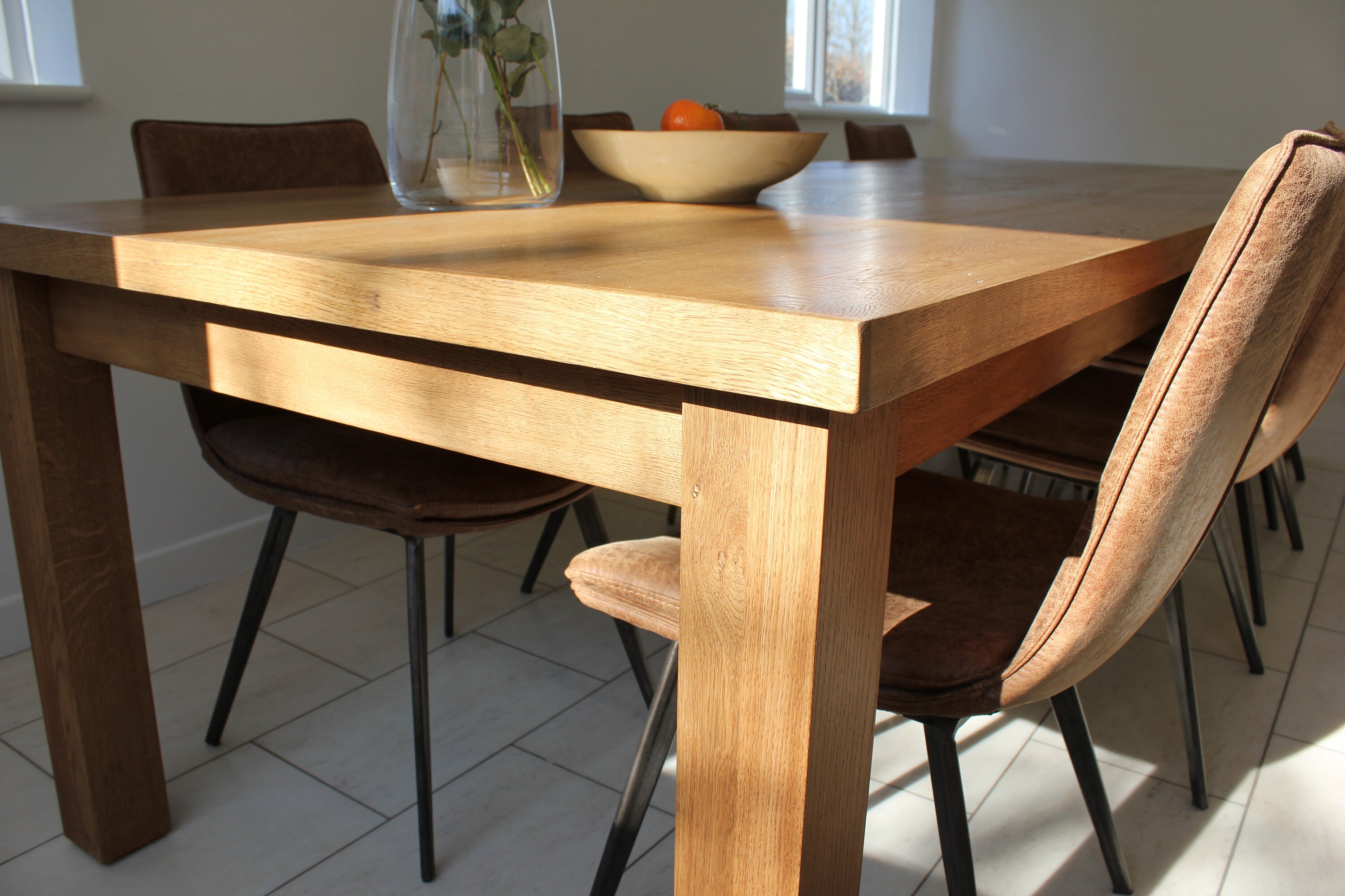 Dining Table in Solid Oak - Etsy UK