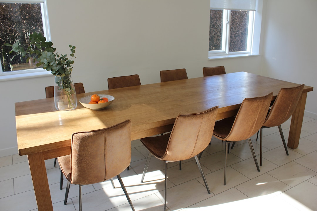 Dining Table in Solid Oak - Etsy