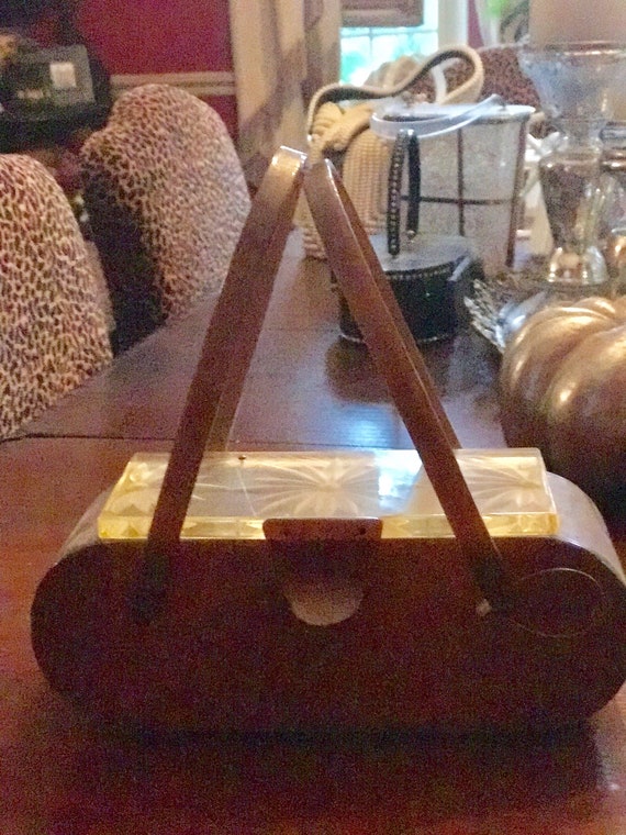 Beautiful lucite bag.