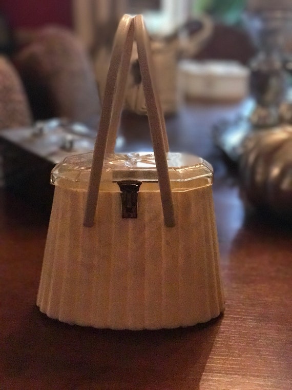 Ivory lucite bag