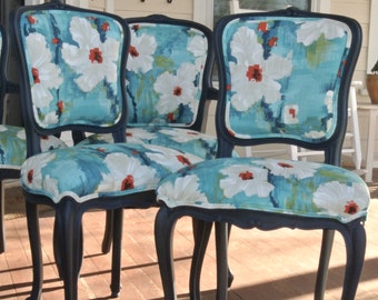 Customizable French Kitchen/Dining Chairs ready for your choice of paint and fabric