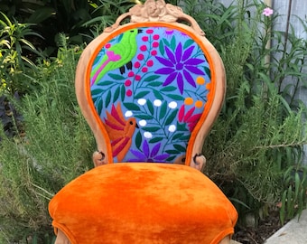 Eclectic Boho Side Chair