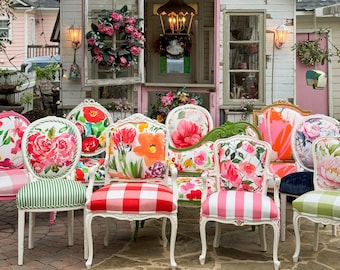 Floral French Chairs