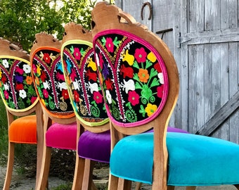 Eclectic Boho Dining Chairs