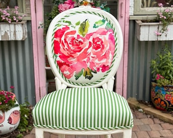 Floral French Chair