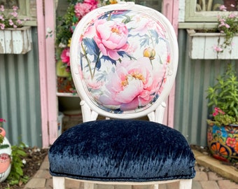 Floral French Chair