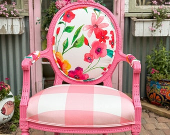 Floral French Chair