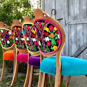 Colorful discount dining chairs