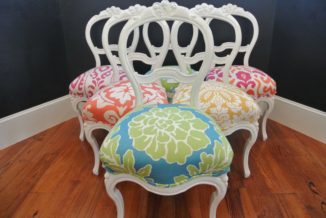 Eclectic Victorian Dining Chairs Etsy