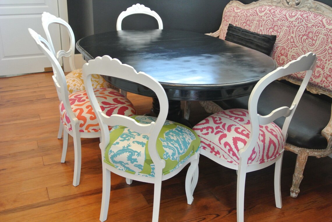 Eclectic Victorian Dining Chairs Etsy
