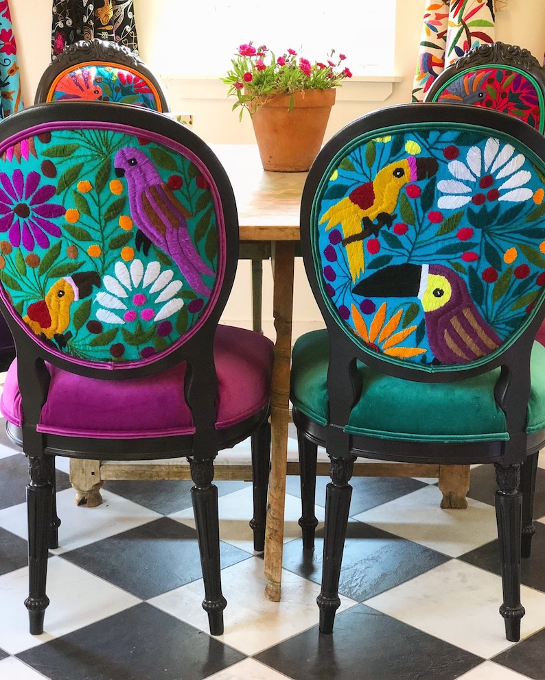 Eclectic Boho Dining Chairs image 1