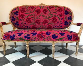 Bohemian French Settee