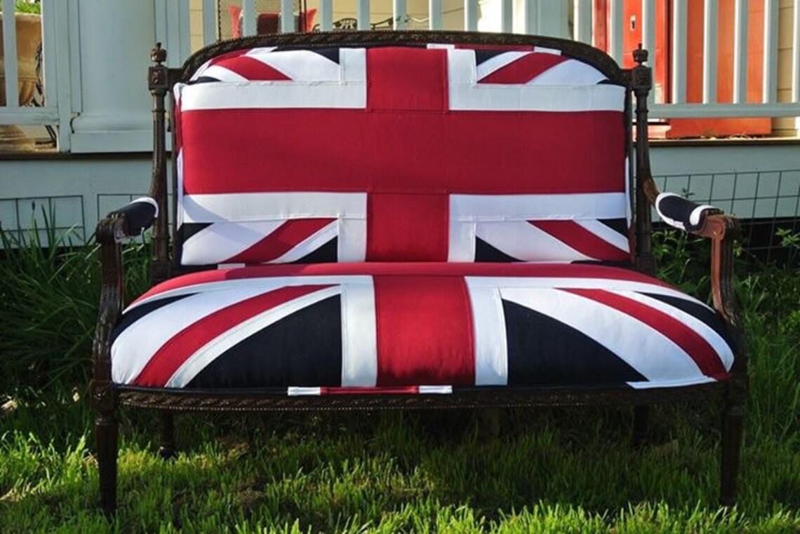 British Flag Settee Etsy