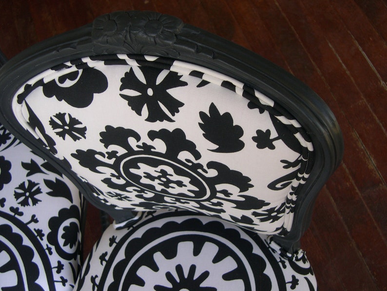 Customizable French KitchenDining Chairs ready for your choice of paint and fabric