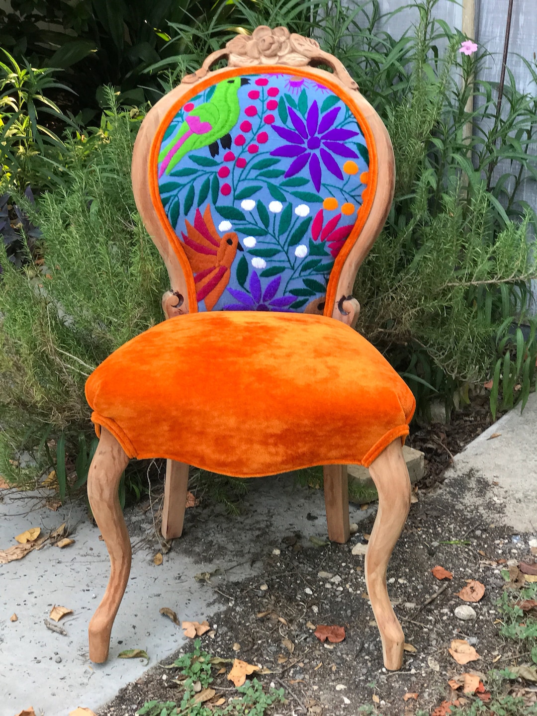 Eclectic Boho Side Chair Etsy
