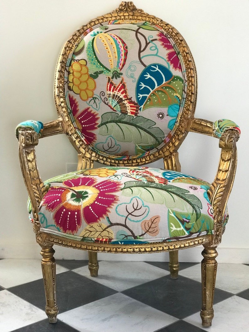 Customizable French Chair: Ready for Your Special Fabric image 3