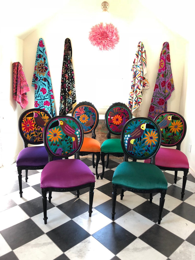 Eclectic Boho Dining Chairs image 3