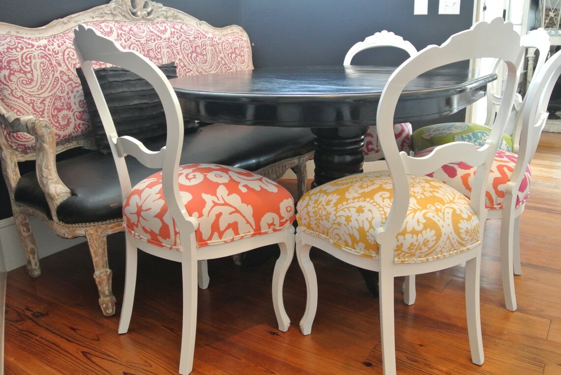 Eclectic Victorian Dining Chairs Etsy