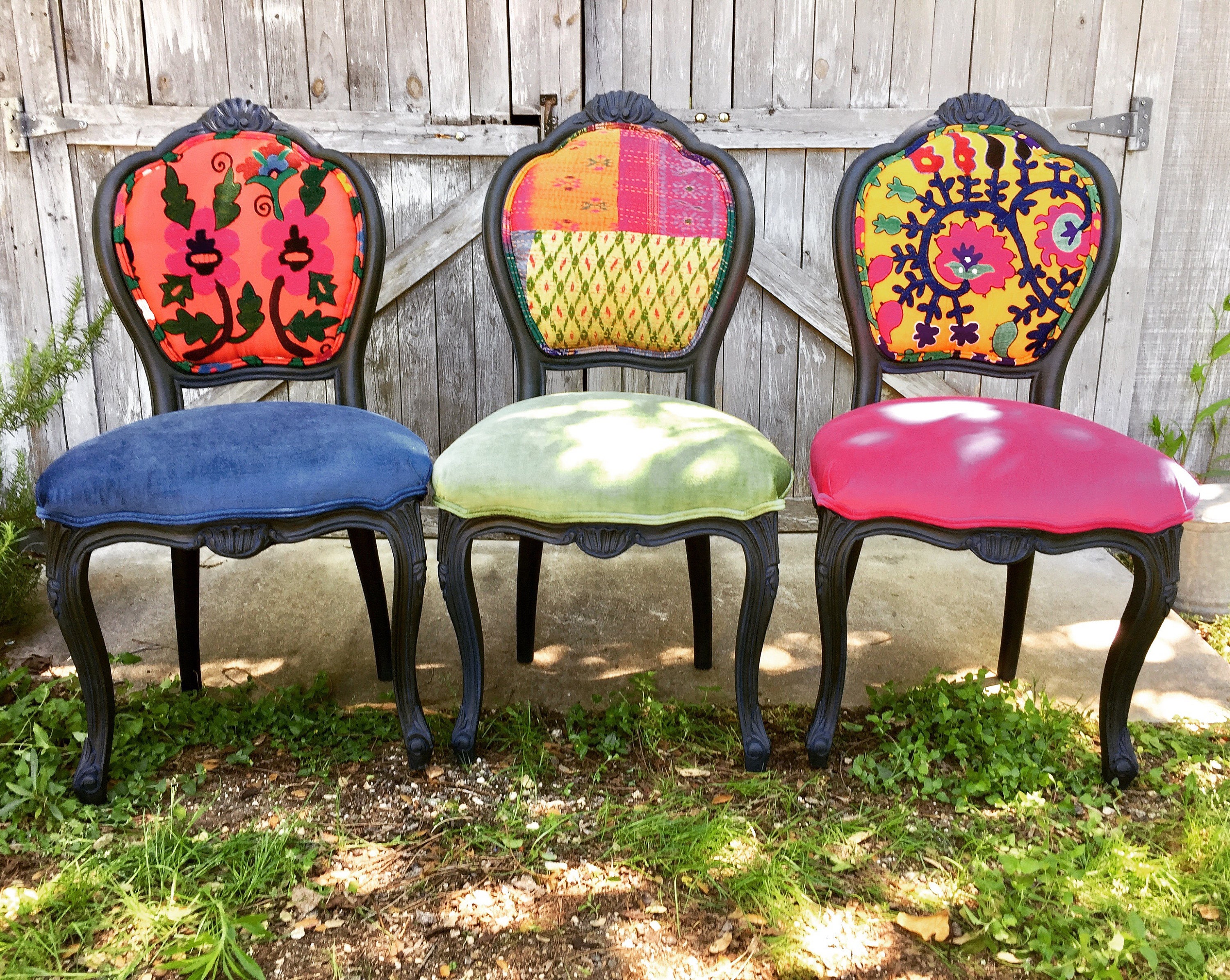 Eclectic Boho Dining Chairs Etsy