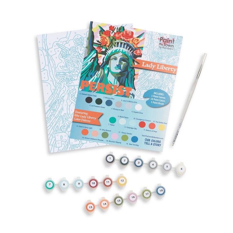 Lady Liberty Paint by Numbers / Paint by Number Kit / Statue Etsy