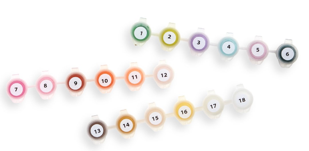 Extra Paint for Paint the Town by Numbers Paint Kits Full Set of Paints