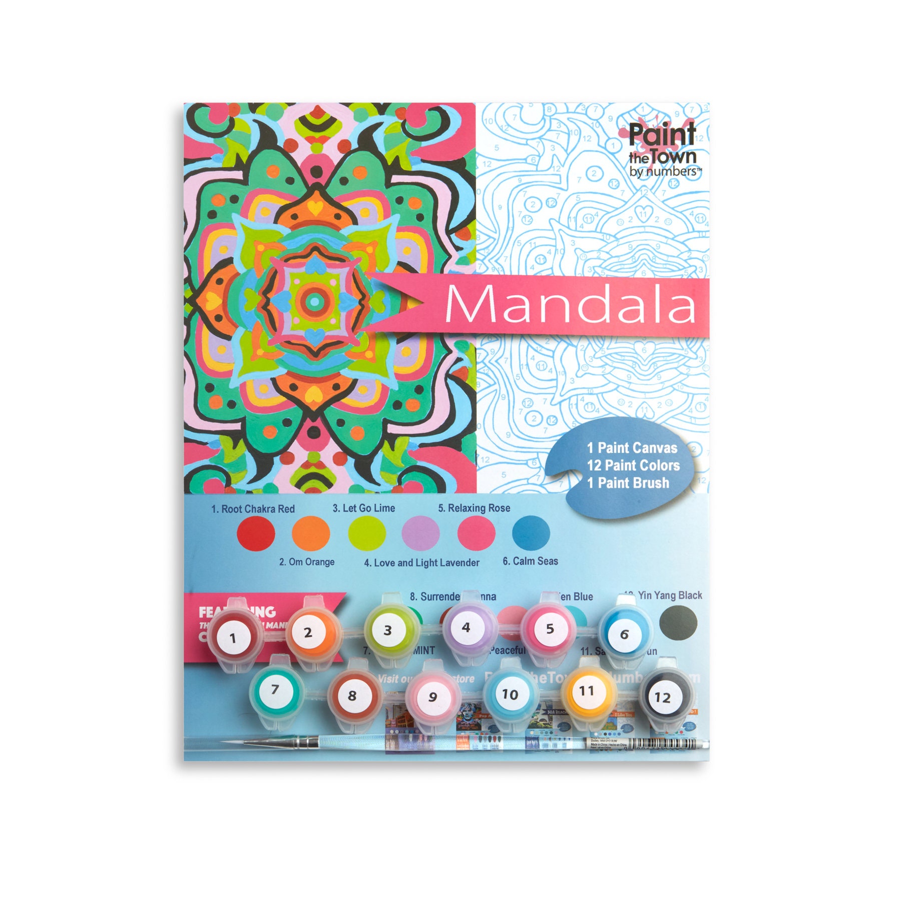 Free Photo  Colorful mandala coloring pens isolated on grey surface