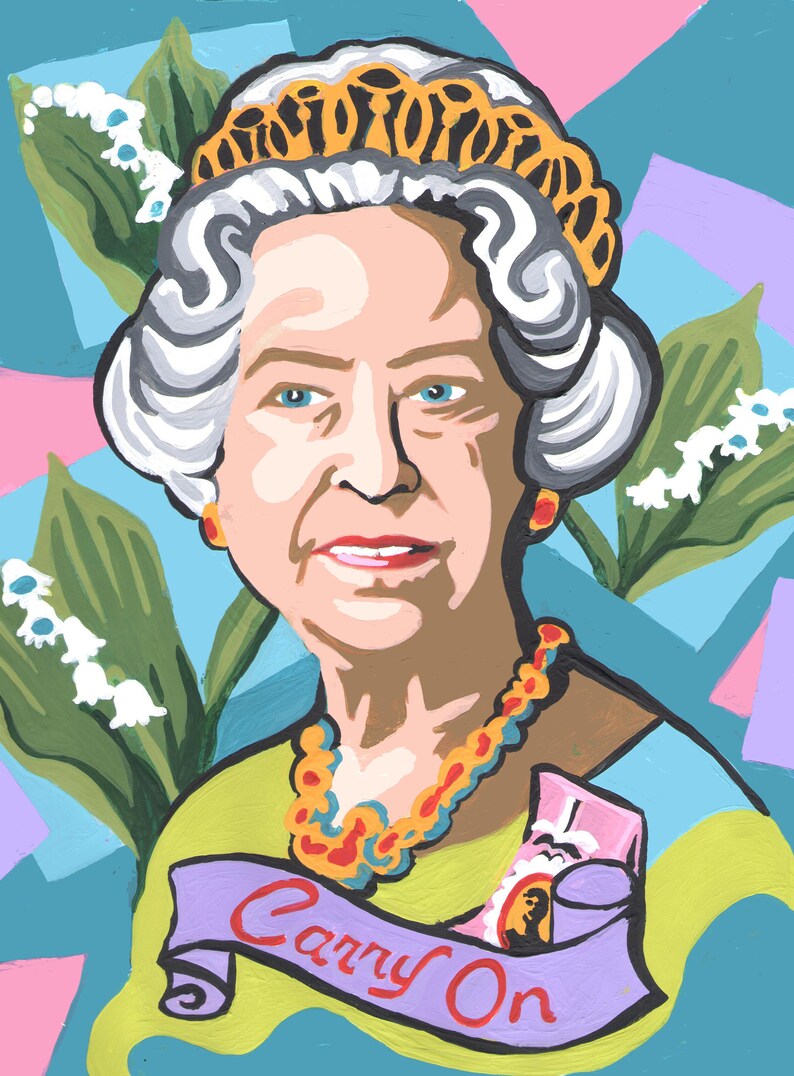 Queen Elizabeth II Paint by Numbers Kit/ Paint by Number / HRH Etsy