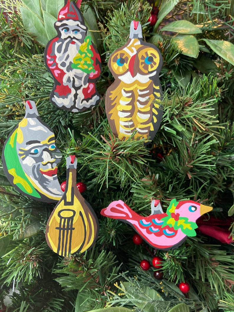 DIY Christmas Ornaments/ Paint by Number /Ornaments/ DIY/ Etsy