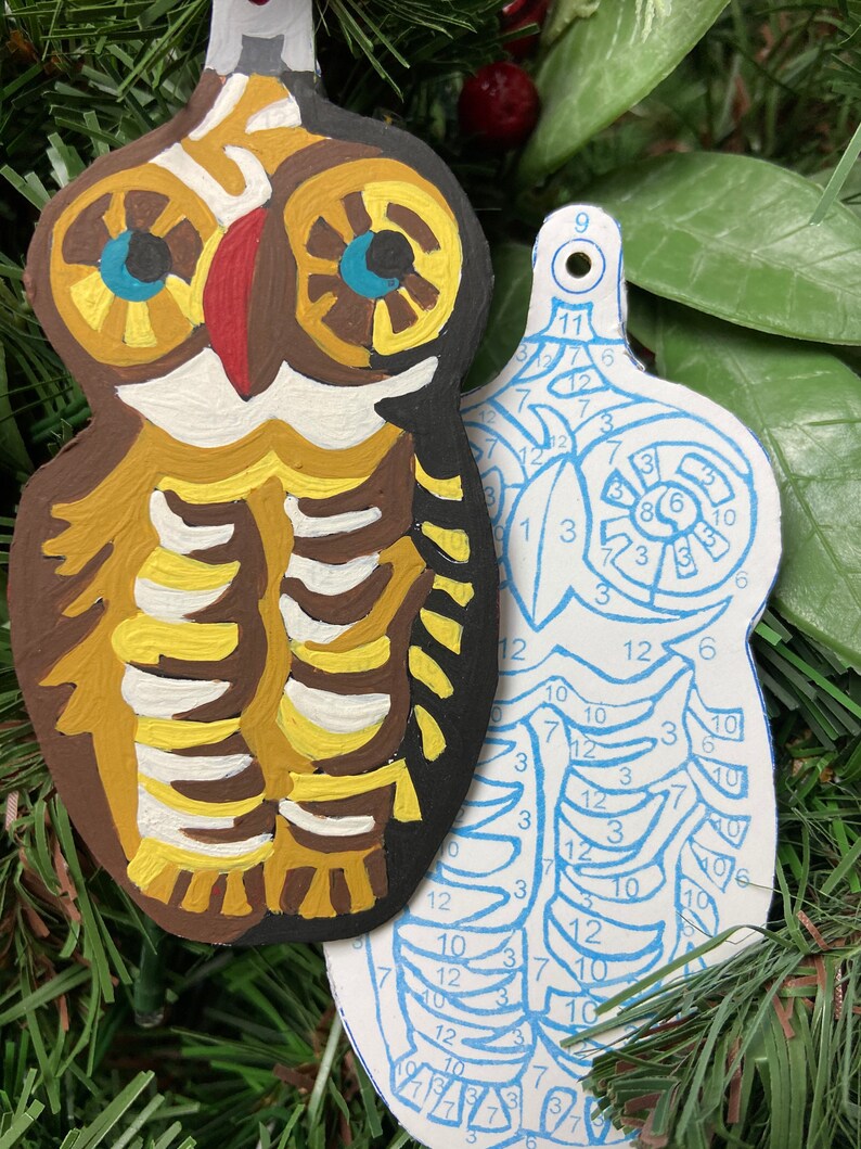 DIY Christmas Ornaments/ Paint by Number /Ornaments/ DIY/ Etsy