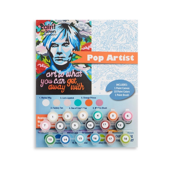 Pop Art Paint by Number Kit Etsy