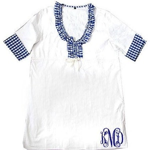 Monogrammed Swimsuit Cover Tunic image 1