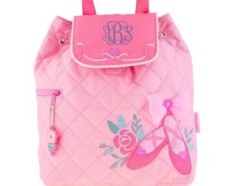 Monogrammed Dance Backpack Toddler Girls Dance Bag