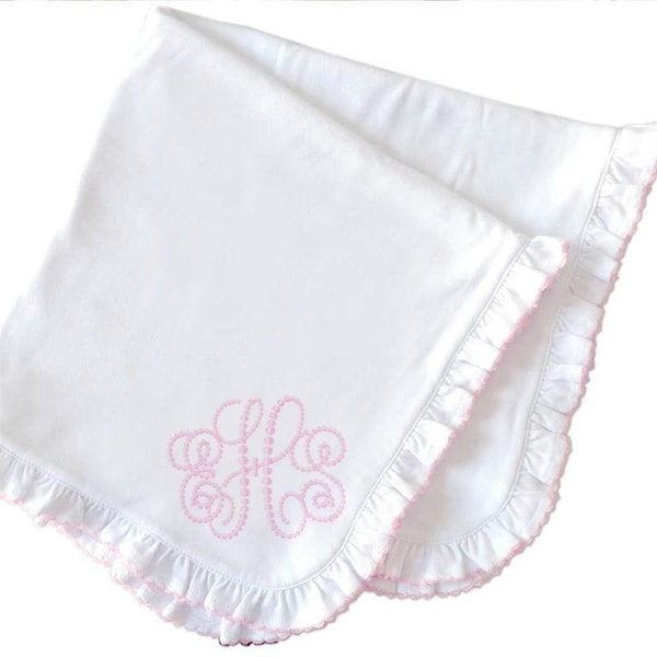 Monogrammed Blanket Etsy