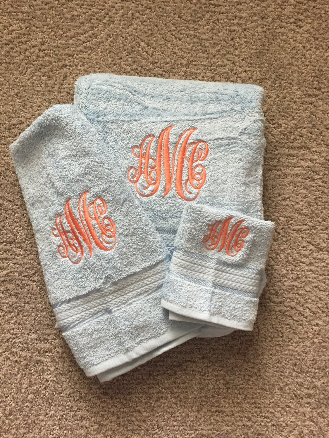 Monogrammed Towel Set