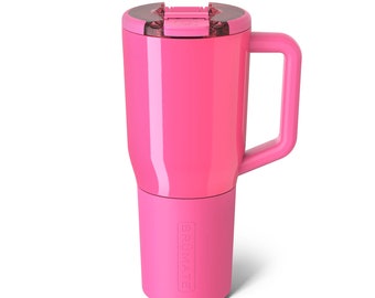 BruMate MUV Neon Pink 35oz Travel Mug