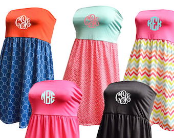 Monogrammed Swimsuit Coverup Women's