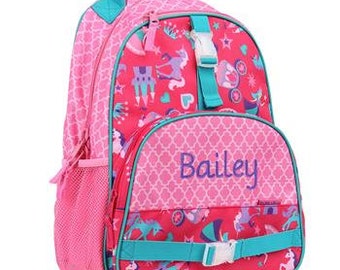 Monogrammed Princess Backpack and Lunchbox for Girls Back to School