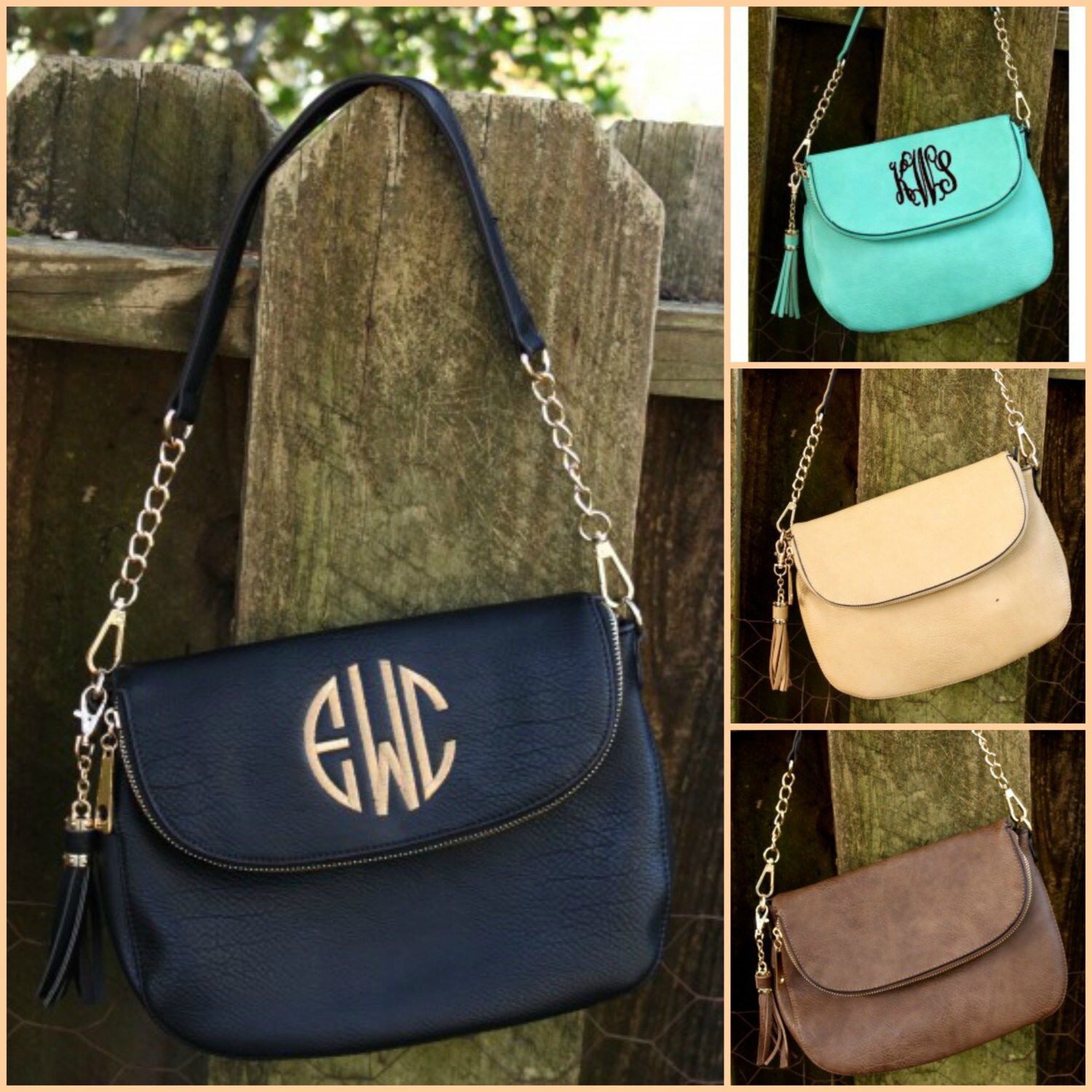 Monogrammed Crossbody Bag Jolie Purse Etsy
