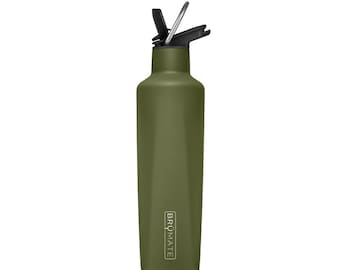 Monogrammed BruMate Rehydration Mini OD Green Water Bottle