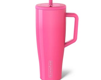 BruMate Era Neon Pink 40oz Tumbler with Straw