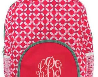 Monogrammed Backpack Pink