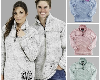 Sherpa Pullover Quarter Zip Unisex Monogrammed