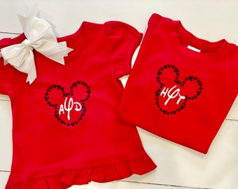 Monogrammed Mickey Shirts for Kids